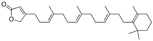4-[(3E,7E,11E)-4,8,12-Trimethyl-14-(2,6,6-trimethyl-1-cyclohexen-1-yl)tetradeca-3,7,11-trienyl]furan-2(5H)-one CAS#: 65717-88-6