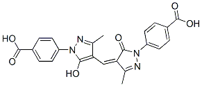4-[4-[[1-(4-carboxyphenyl)-1,5-dihydro-3-methyl-5-oxo-4H-pyrazole-4-ylidene]methyl]-5-hydroxy-3-methyl-1H-pyrazole-1-yl]benzoic acid CAS#: 64137-48-0