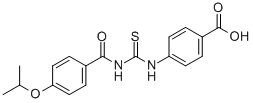 4-[[[[4-(1-METHYLETHOXY)BENZOYL]AMINO]THIOXOMETHYL]AMINO]-BENZOIC ACID CAS#: 530148-89-1