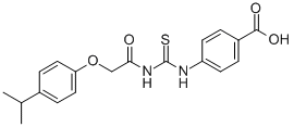 4-[[[[[4-(1-METHYLETHYL)PHENOXY]ACETYL]AMINO]THIOXOMETHYL]AMINO]-BENZOIC ACID CAS#: 531538-23-5