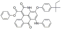 4-[4-(1,1-Dimethylpropyl)phenoxy]-2,7-dihydro-2,7-dioxo-6-(phenylamino)-3H-dibenz[f,ij]isoquinoline-1-carboxylic acid phenyl ester CAS#: 67906-37-0