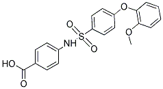 4-(([4-(2-METHOXYPHENOXY)PHENYL]SULFONYL)AMINO)BENZOIC ACID CAS#: 612044-43-6