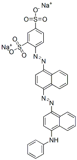 4-[[4-[(4-Phenylamino-1-naphthalenyl)azo]-1-naphthalenyl]azo]benzene-1,3-disulfonic acid disodium salt CAS#: 6527-61-3