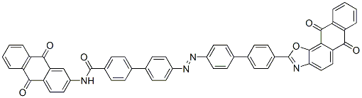4'-[[4'-(6,11-dihydro-6,11-dioxoanthra[2,1-d]oxazol-2-yl)[1,1'-biphenyl]-4-yl]azo]-N-(9,10-dihydro-9,10-dioxo-2-anthryl)[1,1'-biphenyl]-4-carboxamide CAS#: 68310-03-2