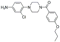 [4-(4-AMINO-2-CHLORO-PHENYL)-PIPERAZIN-1-YL]-(4-PROPOXY-PHENYL)-METHANONE CAS#: 640759-20-2