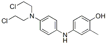 4-[[4-[Bis(2-chloroethyl)amino]phenyl]amino]-2-methylphenol CAS#: 63979-57-7