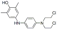 4-[[4-[Bis(2-chloroethyl)amino]phenyl]amino]-2,6-dimethylphenol CAS#: 63979-56-6