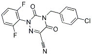 4-(4-CHLOROBENZYL)-2-(2,6-DIFLUOROPHENYL)-3,5-DIOXO-2,3,4,5-TETRAHYDRO-1,2,4-TRIAZINE-6-CARBONITRILE CAS#: 672951-30-3