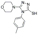 4-(4-METHYLPHENYL)-5-MORPHOLIN-4-YL-4H-1,2,4-TRIAZOLE-3-THIOL CAS#: 674291-13-5