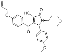 4-[4-(allyloxy)benzoyl]-3-hydroxy-5-(4-methoxyphenyl)-1-(3-methoxypropyl)-1,5-dihydro-2H-pyrrol-2-one CAS#: 618074-33-2