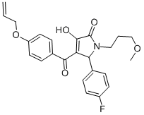 4-[4-(allyloxy)benzoyl]-5-(4-fluorophenyl)-3-hydroxy-1-(3-methoxypropyl)-1,5-dihydro-2H-pyrrol-2-one CAS#: 618074-46-7