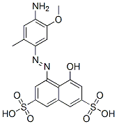 4-[(4-amino-5-methoxy-o-tolyl)azo]-5-hydroxynaphthalene-2,7-disulphonic acid CAS#: 68084-16-2