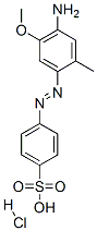 4-[(4-amino-5-methoxy-o-tolyl)azo]benzenesulphonic acid monohydrochloride CAS#: 68400-35-1
