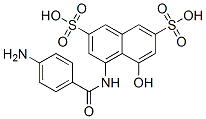4-[(4-aminobenzoyl)amino]-5-hydroxynaphthalene-2,7-disulphonic acid CAS#: 6505-35-7