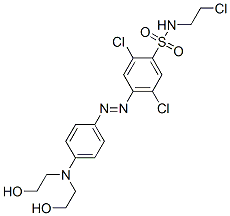 4-[[4-[bis(2-hydroxyethyl)amino]phenyl]azo]-2,5-dichloro-N-(2-chloroethyl)benzenesulphonamide CAS#: 70865-32-6