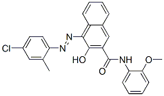 4-[(4-chloro-2-methylphenyl)azo]-3-hydroxy-N-(2-methoxyphenyl)naphthalene-2-carboxamide CAS#: 67599-18-2