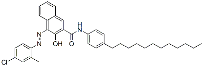 4-[(4-chloro-2-methylphenyl)azo]-N-(4-dodecylphenyl)-3-hydroxynaphthalene-2-carboxamide CAS#: 68239-63-4