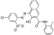 4-[(4-chloro-2-nitrophenyl)azo]-3-hydroxy-N-(2-methylphenyl)naphthalene-2-carboxamide CAS#: 6471-50-7