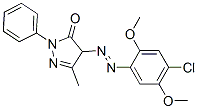 4-[(4-chloro-2,5-dimethoxyphenyl)azo]-2,4-dihydro-5-methyl-2-phenyl-3H-pyrazol-3-one CAS#: 61550-76-3