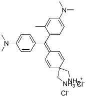 [4-[[4-(dimethylamino)-o-tolyl][4-(dimethylamino)phenyl]methylene]cyclohexa-2,5-dien-1-ylidene]dimethylammonium chloride CAS#: 6527-75-9
