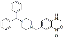 4-[[4-(diphenylmethyl)piperazin-1-yl]methyl]-N-methyl-2-nitroaniline CAS#: 68740-15-8