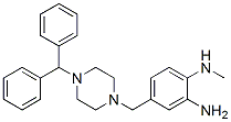 4-[[4-(diphenylmethyl)piperazin-1-yl]methyl]-N-methylbenzene-1,2-diamine CAS#: 68740-30-7