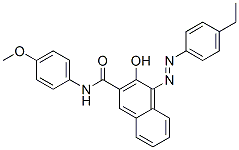 4-[(4-ethylphenyl)azo]-3-hydroxy-N-(4-methoxyphenyl)naphthalene-2-carboxamide CAS#: 61050-41-7