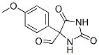 4-(4-methoxyphenyl)-2,5-dioxo-imidazolidine-4-carbaldehyde CAS#: 7507-26-8