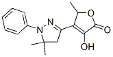 4-(4,5-Dihydro-5,5-dimethyl-1-phenyl-1H-pyrazol-3-yl)-3-hydroxy-5-methyl-2(5H)-furanone CAS#: 61566-84-5