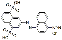 4-[(4,8-disulpho-2-naphthyl)azo]naphthalene-1-diazonium chloride CAS#: 67969-94-2