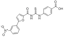 4-[[[[[5-(3-NITROPHENYL)-2-FURANYL]CARBONYL]AMINO]THIOXOMETHYL]AMINO]-BENZOIC ACID CAS#: 530132-21-9