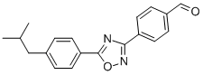 4-[5-(4-ISOBUTYL-PHENYL)-[1,2,4]OXADIAZOL-3-YL]-BENZALDEHYDE CAS#: 635701-88-1