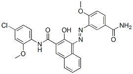 4-[[5-(aminocarbonyl)-2-methoxyphenyl]azo]-N-(4-chloro-2-methoxyphenyl)-3-hydroxynaphthalene-2-carboxamide CAS#: 67599-16-0