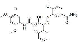 4-[[5-(aminocarbonyl)-2-methoxyphenyl]azo]-N-(5-chloro-2,4-dimethoxyphenyl)-3-hydroxynaphthalene-2-carboxamide CAS#: 68258-63-9