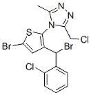 4-[5-bromo-3-[bromo(2-chlorophenyl)methyl]-2-thienyl]-3-(chloromethyl)-5-methyl-4H-1,2,4-triazole CAS#: 62551-57-9