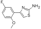 4-(5-fluoro-2-methoxyphenyl)-1,3-thiazol-2-amine CAS#: 715-89-9