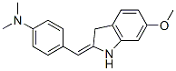 4-[(6-Methoxy-1H-indol-2(3H)-ylidene)methyl]-N,N-dimethylaniline CAS#: 69226-74-0