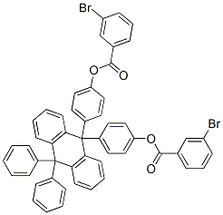 [4-[9-[4-(3-bromobenzoyl)oxyphenyl]-10,10-diphenyl-anthracen-9-yl]phenyl] 3-bromobenzoate CAS#: 7470-29-3