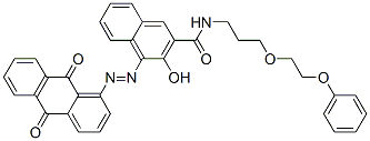 4-[(9,10-dihydro-9,10-dioxo-1-anthryl)azo]-3-hydroxy-N-[3-(2-phenoxyethoxy)propyl]naphthalene-2-carboxamide CAS#: 68935-57-9