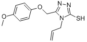 4-ALLYL-5-[(4-METHOXYPHENOXY)METHYL]-4H-1,2,4-TRIAZOLE-3-THIOL CAS#: 669740-18-5