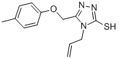 4-ALLYL-5-[(4-METHYLPHENOXY)METHYL]-4H-1,2,4-TRIAZOLE-3-THIOL CAS#: 669709-47-1