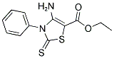 4-AMINO-3-PHENYL-2-THIOXO-2,3-DIHYDRO-THIAZOLE-5-CARBOXYLIC ACID ETHYL ESTER CAS#: 7202-71-3