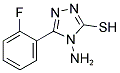4-AMINO-5-(2-FLUORO-PHENYL)-4H-[1,2,4]TRIAZOLE-3-THIOL CAS#: 565174-22-3