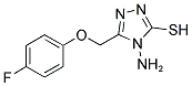 4-AMINO-5-[(4-FLUOROPHENOXY)METHYL]-4H-1,2,4-TRIAZOLE-3-THIOL CAS#: 634157-05-4