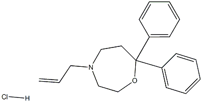 4-Allyl-7,7-diphenyl-1,4-oxazepane hydrochloride CAS#: 60162-94-9