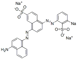 4'-Amino-4-[(3-sodiosulfophenyl)azo][1,1'-azobisnaphthalene]-7-sulfonic acid sodium salt CAS#: 6527-59-9