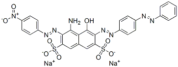 4-Amino-5-hydroxy-3-[(4-nitrophenyl)azo]-6-[[4-(phenylazo)phenyl]azo]naphthalene-2,7-disulfonic acid disodium salt CAS#: 6487-06-5