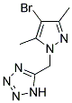 4-BROMO-3,5-DIMETHYL-1-(5-TETRAZOLYLMETHYL)-1H-PYRAZOLE CAS#: 683274-70-6