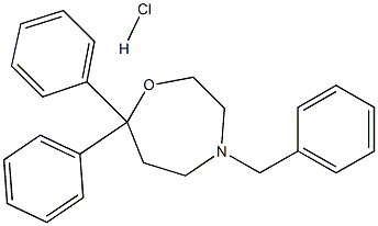 4-Benzyl-7,7-diphenyl-1,4-oxazepane hydrochloride CAS#: 60162-87-0