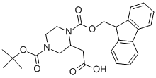 4-Boc-1-Fmoc-2-Piperazine acetic acid CAS#: 183742-34-9